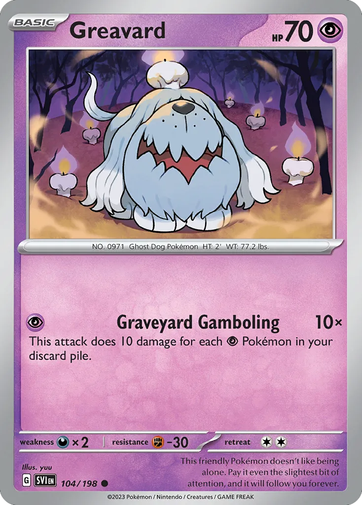 Greavard — SV01: Scarlet & Violet Base Set — Pokémon