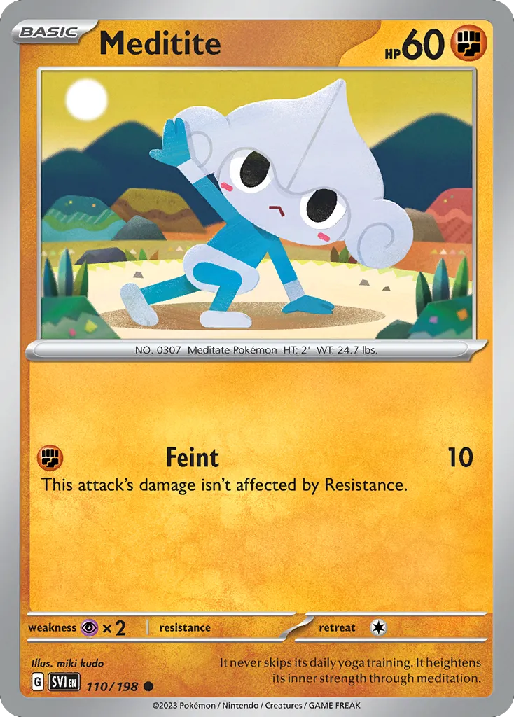 Meditite from SV01: Scarlet & Violet Base Set - Pokemon