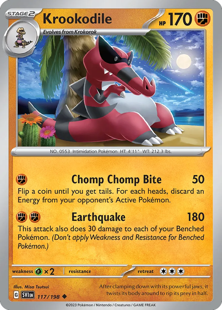 Krookodile — SV01: Scarlet & Violet Base Set — Pokémon