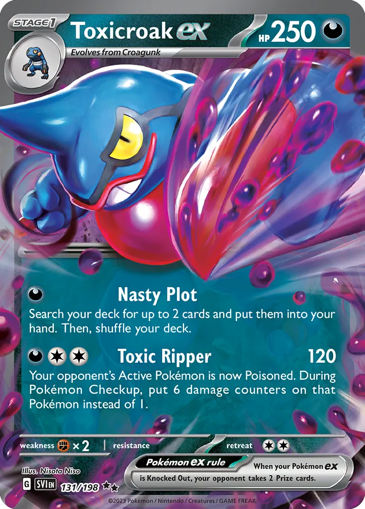 Toxicroak ex from SV01: Scarlet & Violet Base Set - Pokemon