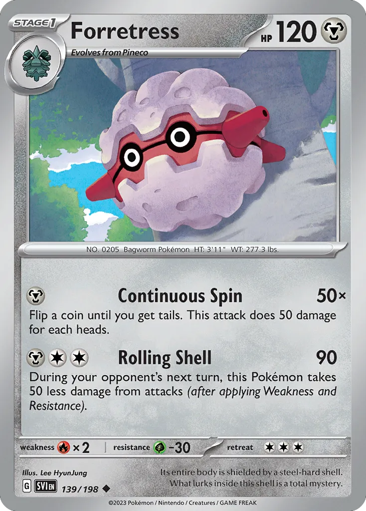 Foretress — SV01: Scarlet & Violet Base Set — Pokémon