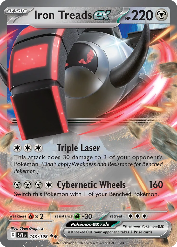 Roue-de-Fer ex — SV01: Scarlet & Violet Base Set — Pokémon