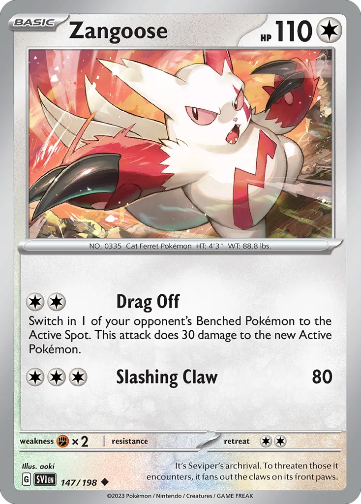 Zangoose — SV01: Scarlet & Violet Base Set — Pokémon