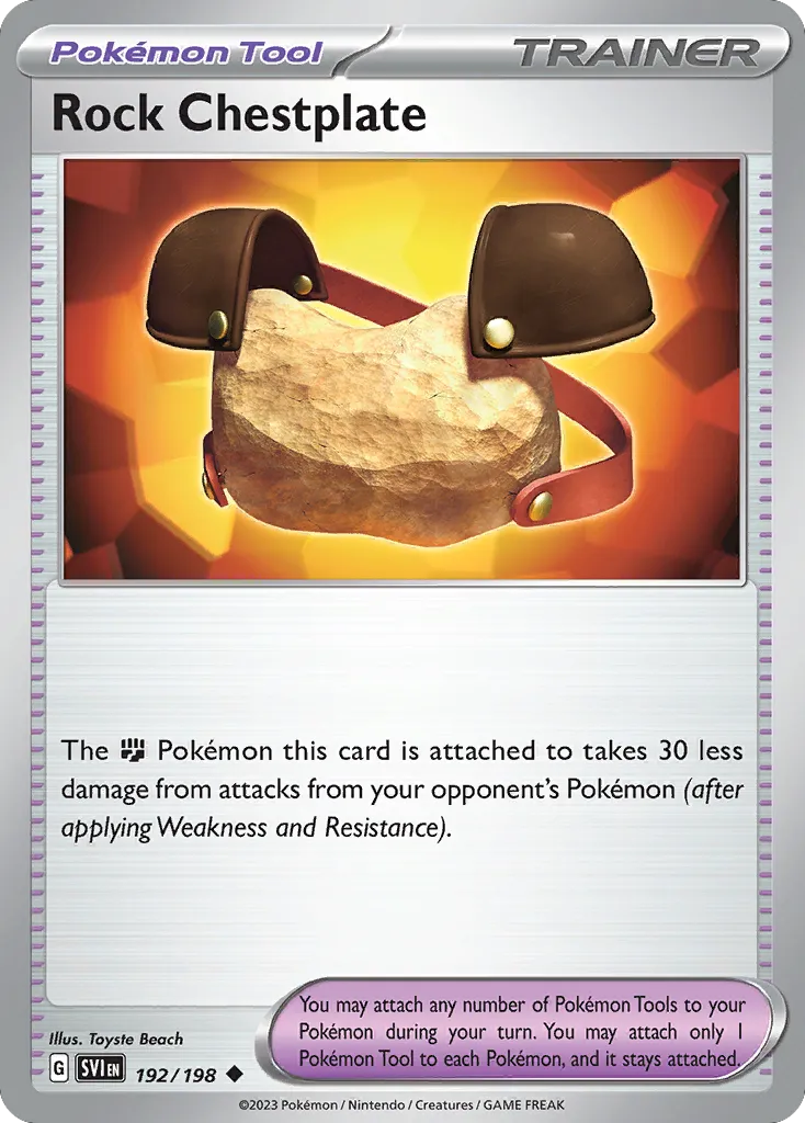 Rock Chestplate — SV01: Scarlet & Violet Base Set — Pokémon