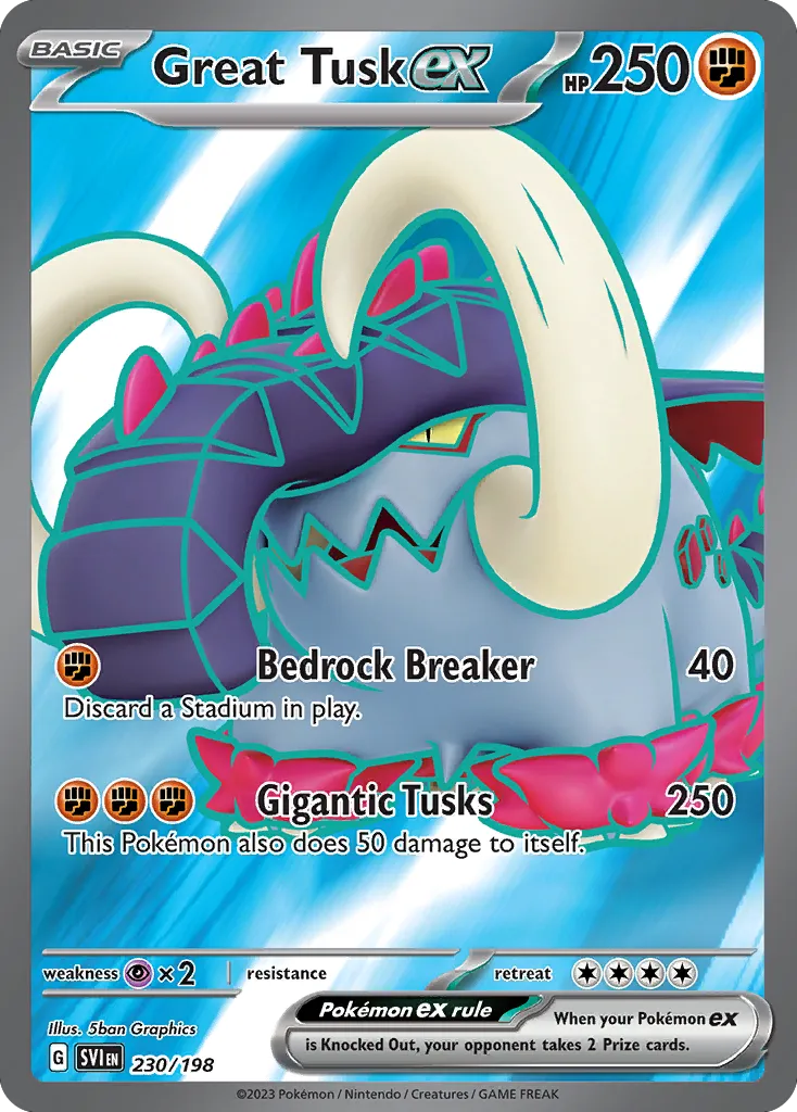 Great Tusk ex — SV01: Scarlet & Violet Base Set — Pokémon