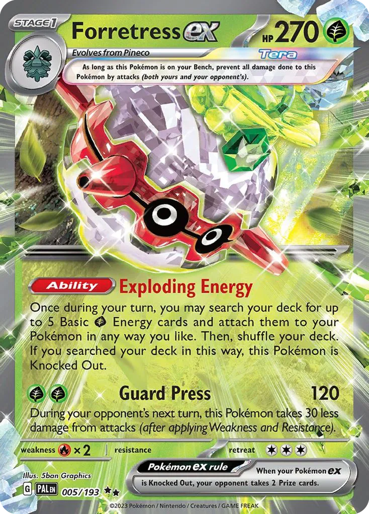 Foretress ex — SV02: Paldea Evolved — Pokémon