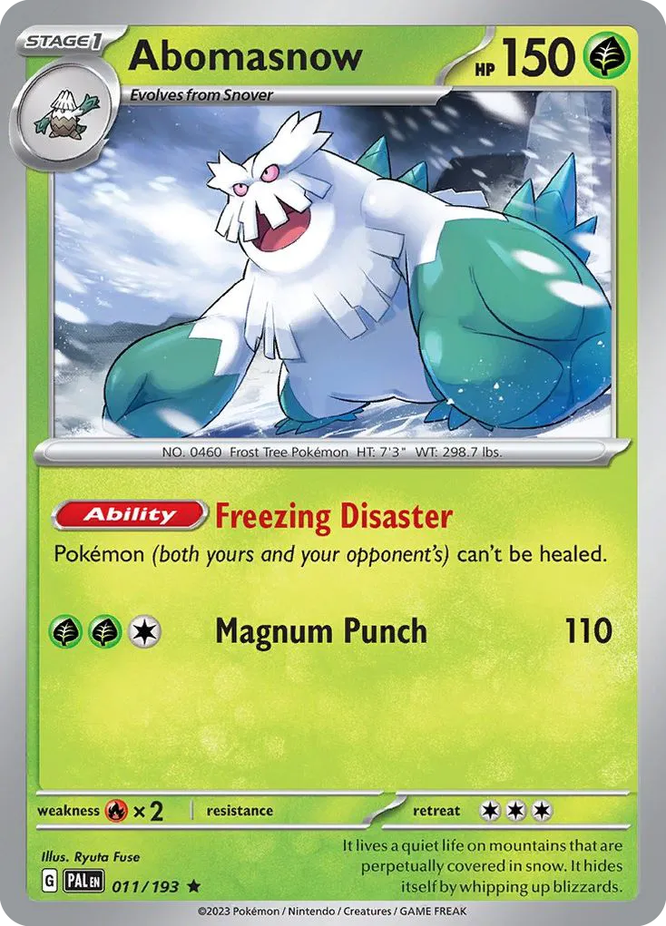Abomasnow — SV02: Paldea Evolved — Pokémon