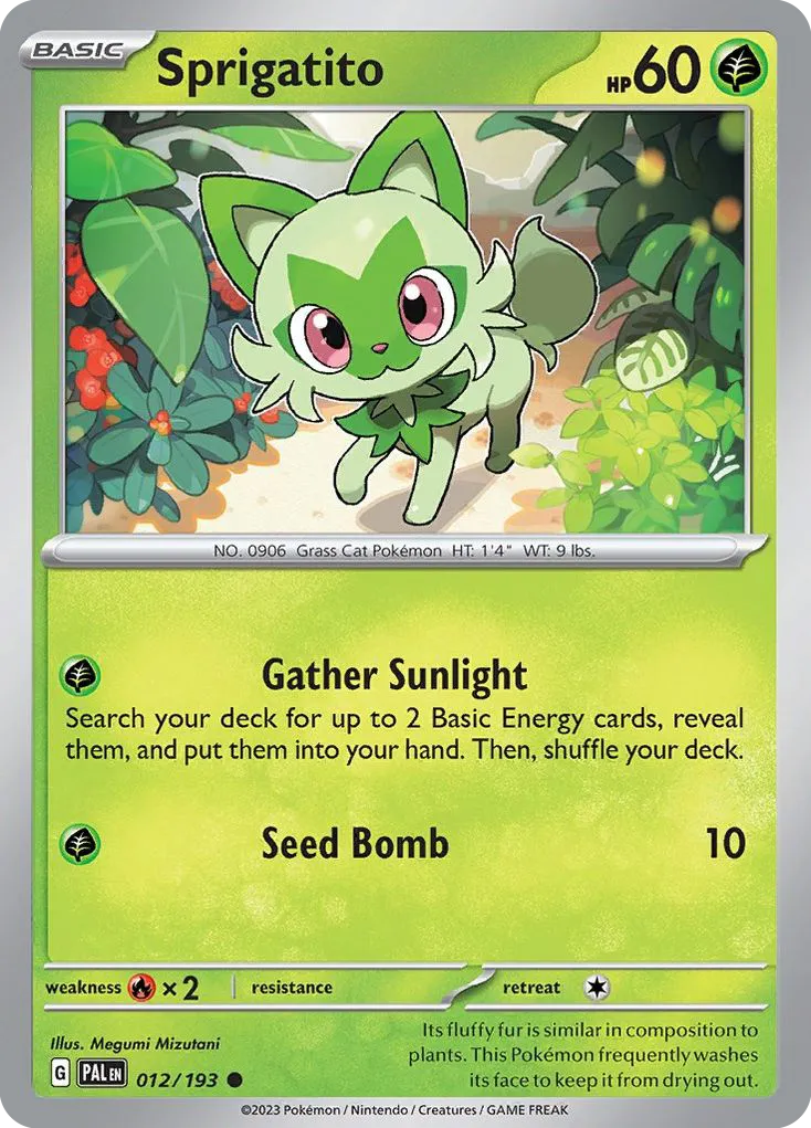 Sprigatito — SV02: Paldea Evolved — Pokémon