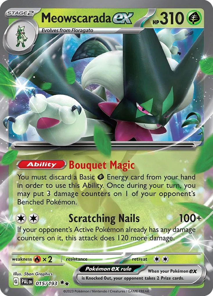 Meowscarada ex from SV02: Paldea Evolved - Pokemon