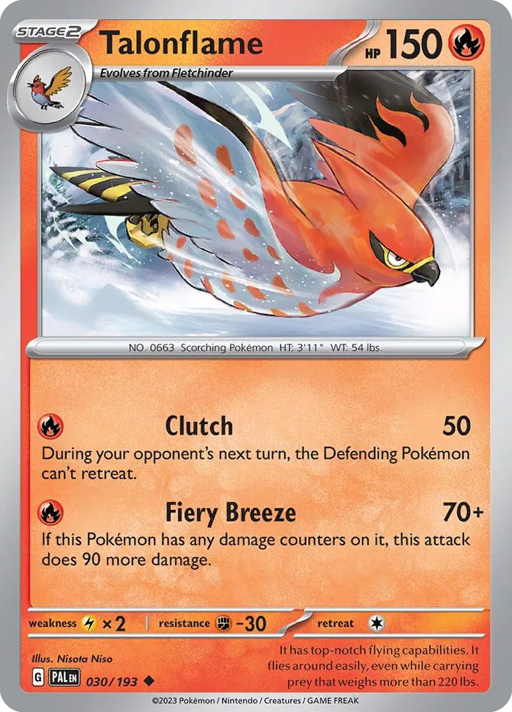 Flambusard — SV02: Paldea Evolved — Pokemon