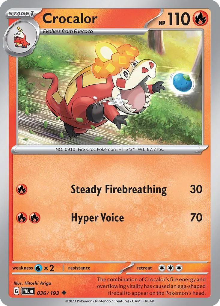 Crocalor — SV02: Paldea Evolved — Pokémon