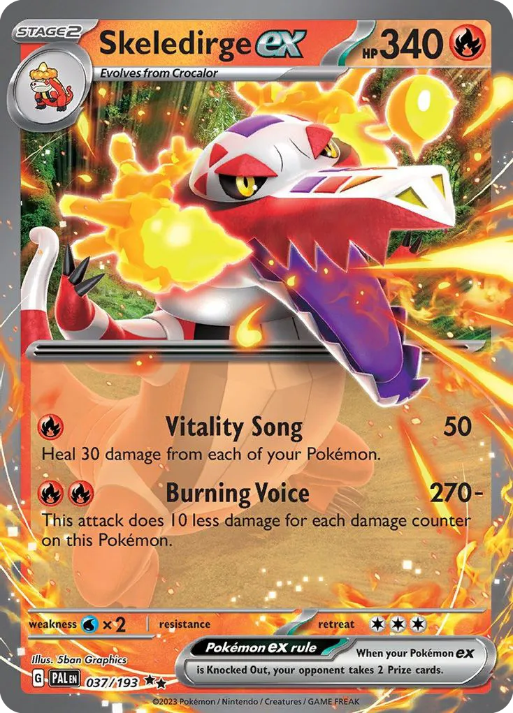 Flâmigator ex — SV02: Paldea Evolved — Pokemon