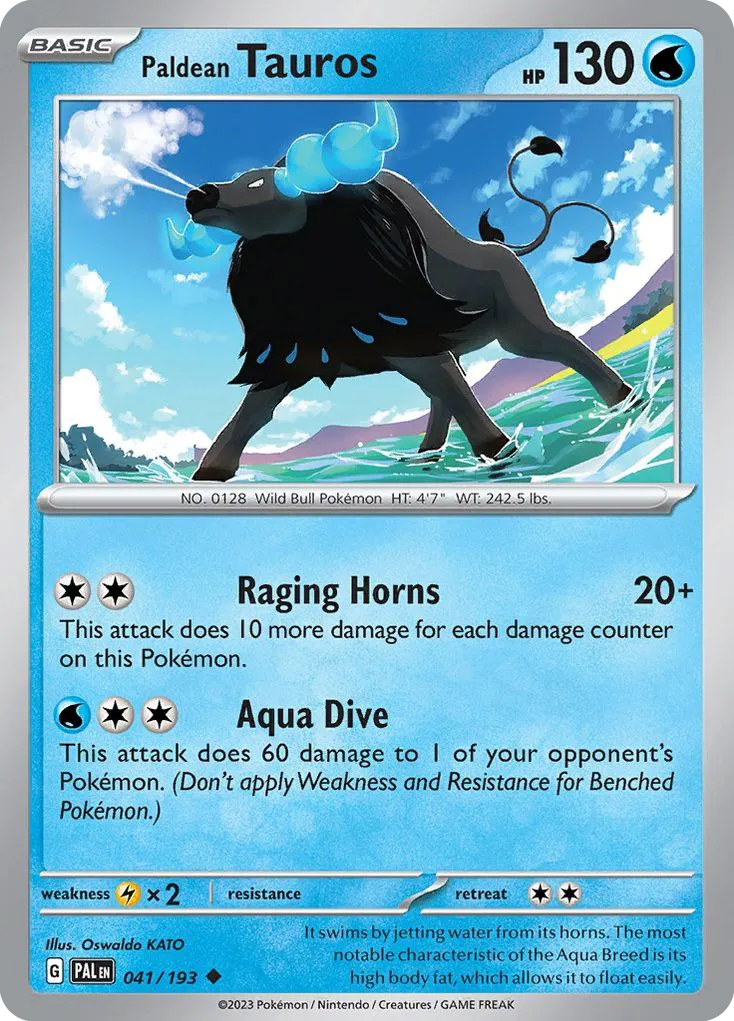 Tauros de Paldea — SV02: Paldea Evolved — Pokémon