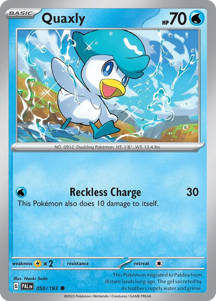 Quaxly — SV02: Paldea Evolved — Pokémon