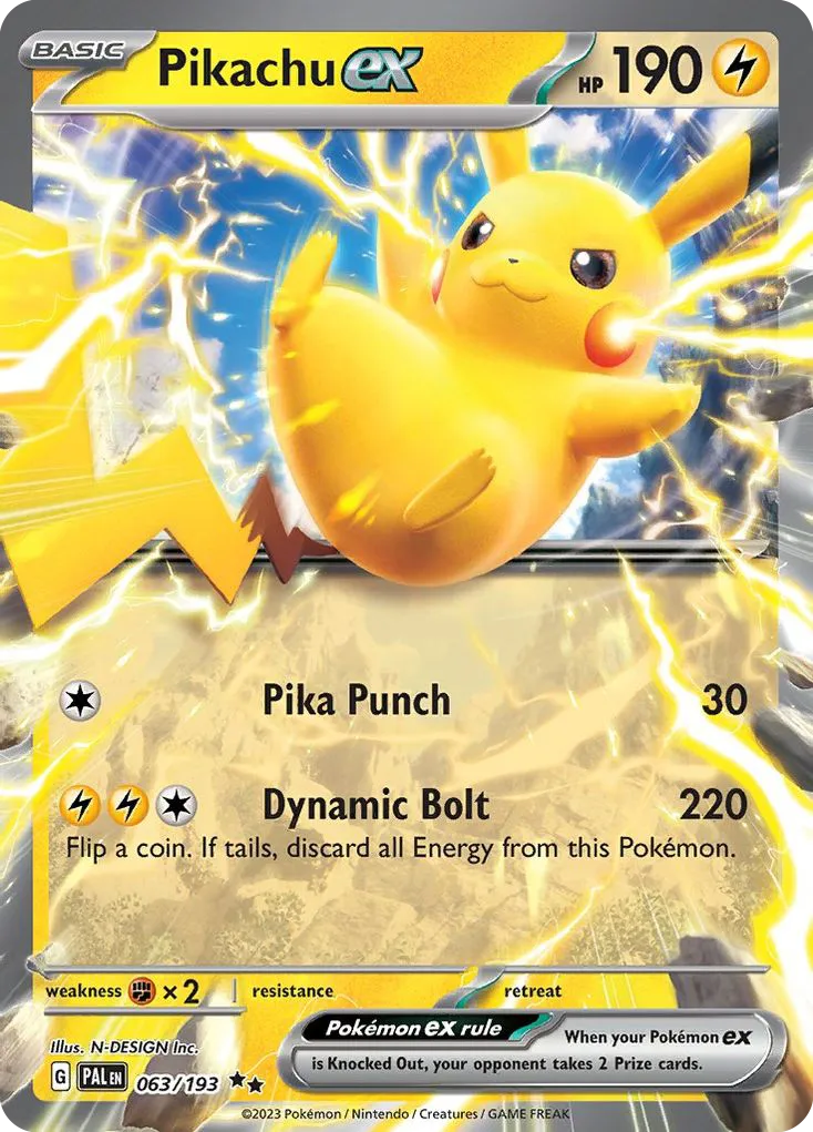 Pikachu ex — SV02: Paldea Evolved — Pokemon