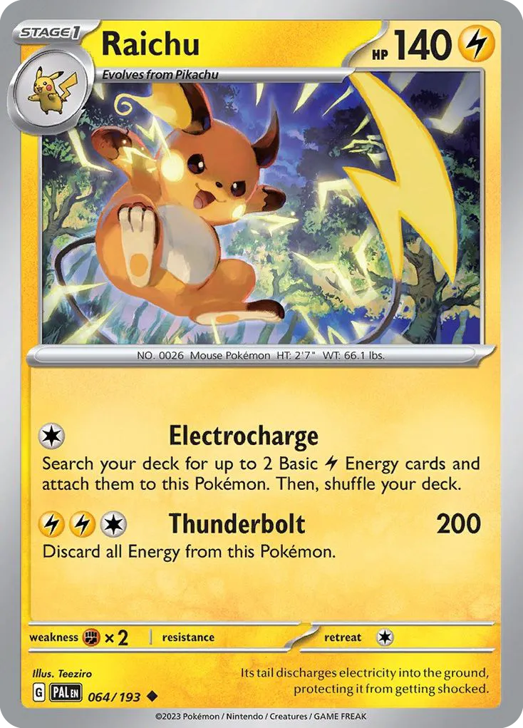 Raichu — SV02: Paldea Evolved — Pokemon