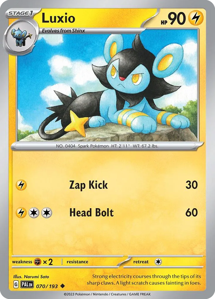 Luxio — SV02: Paldea Evolved — Pokémon