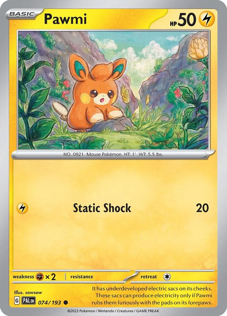 Pawmi — SV02: Paldea Evolved — Pokémon