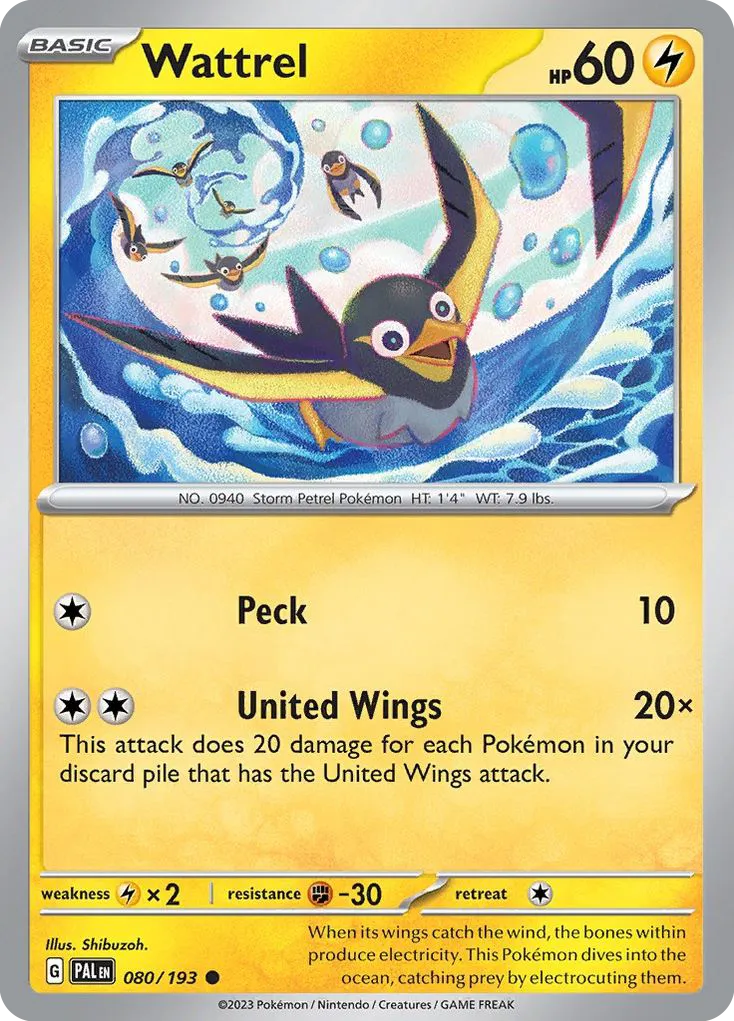 Wattrel — SV02: Paldea Evolved — Pokémon