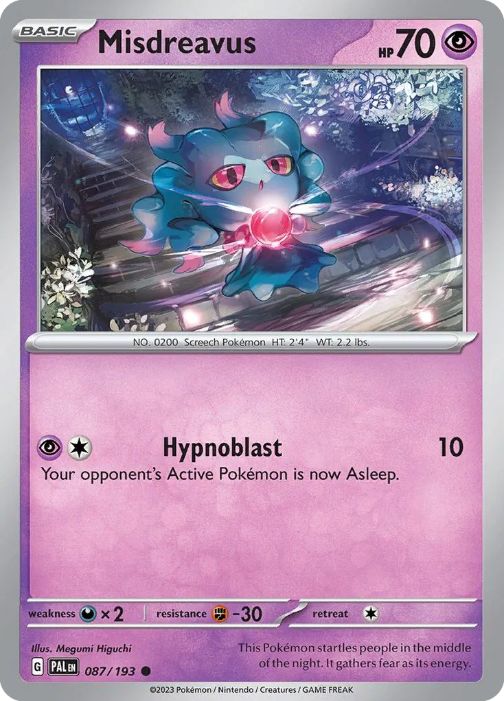 Misdreavus — SV02: Paldea Evolved — Pokémon