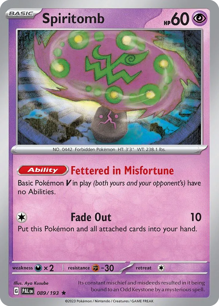 Spiritomb — SV02: Paldea Evolved — Pokémon