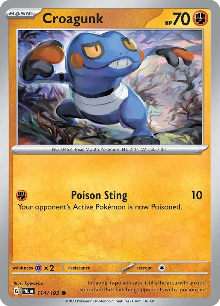 Croagunk — SV02: Paldea Evolved — Pokémon