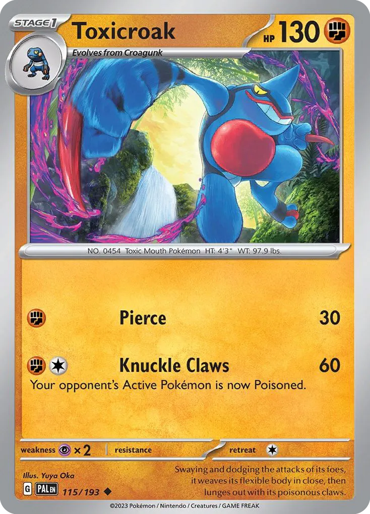 Coatox — SV02: Paldea Evolved — Pokemon