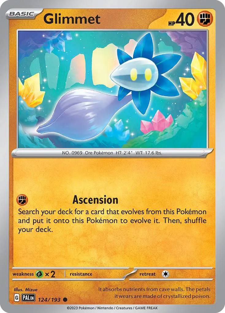 Glimmet — SV02: Paldea Evolved — Pokémon