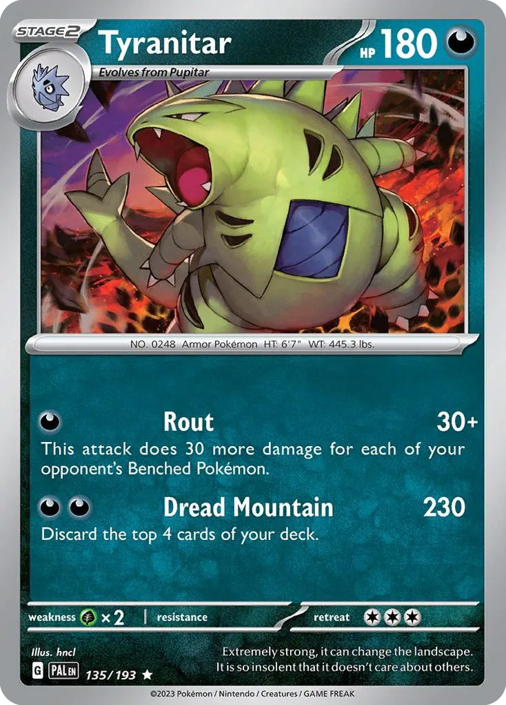 Tyranitar — SV02: Paldea Evolved — Pokémon
