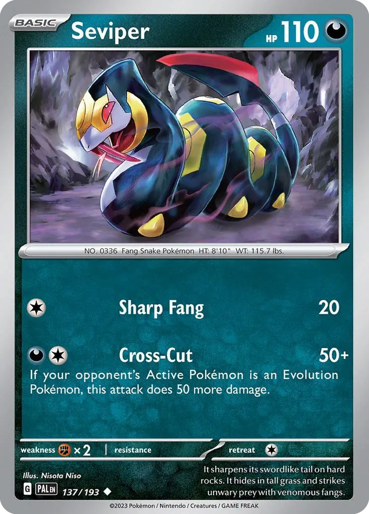 Seviper — SV02: Paldea Evolved — Pokémon