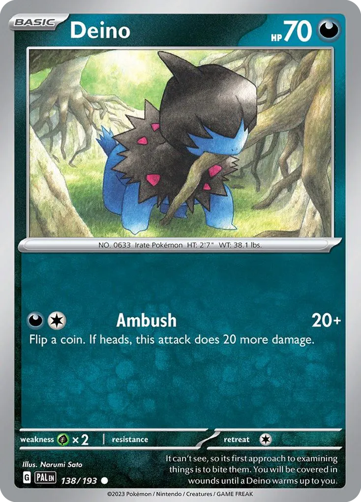 Deino — SV02: Paldea Evolved — Pokémon