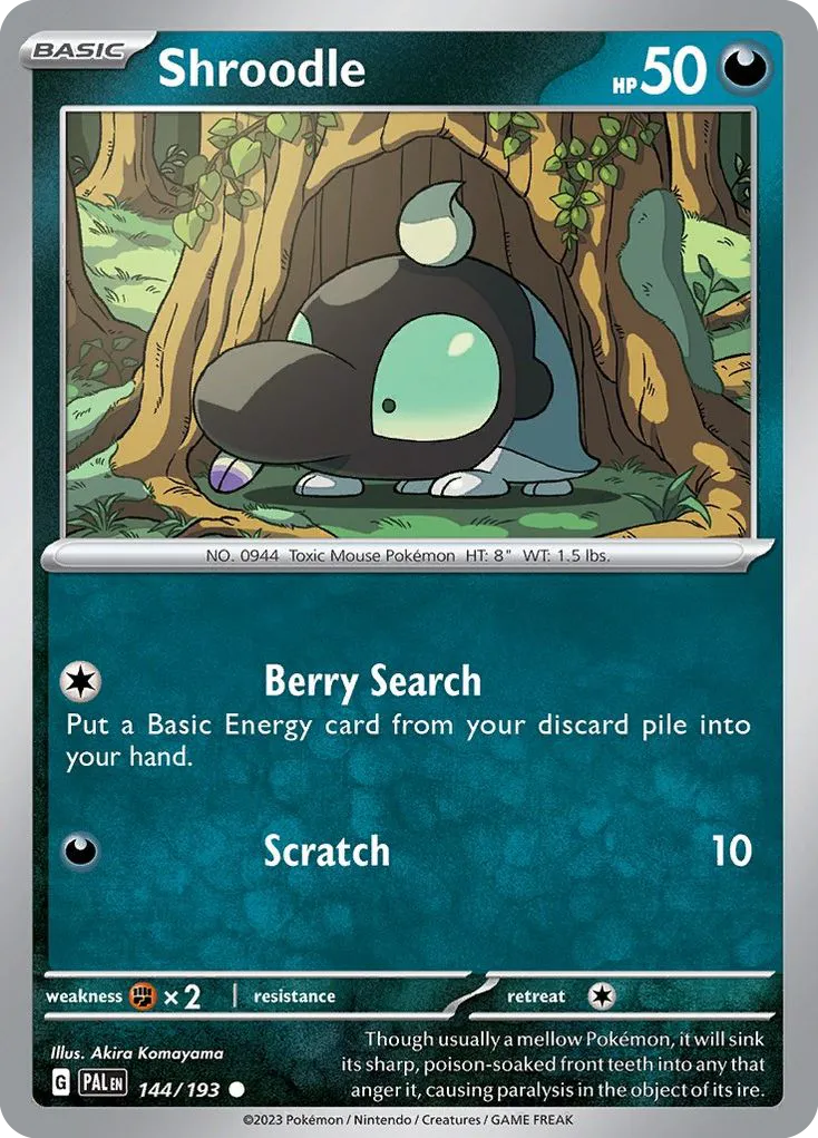 Shroodle — SV02: Paldea Evolved — Pokémon