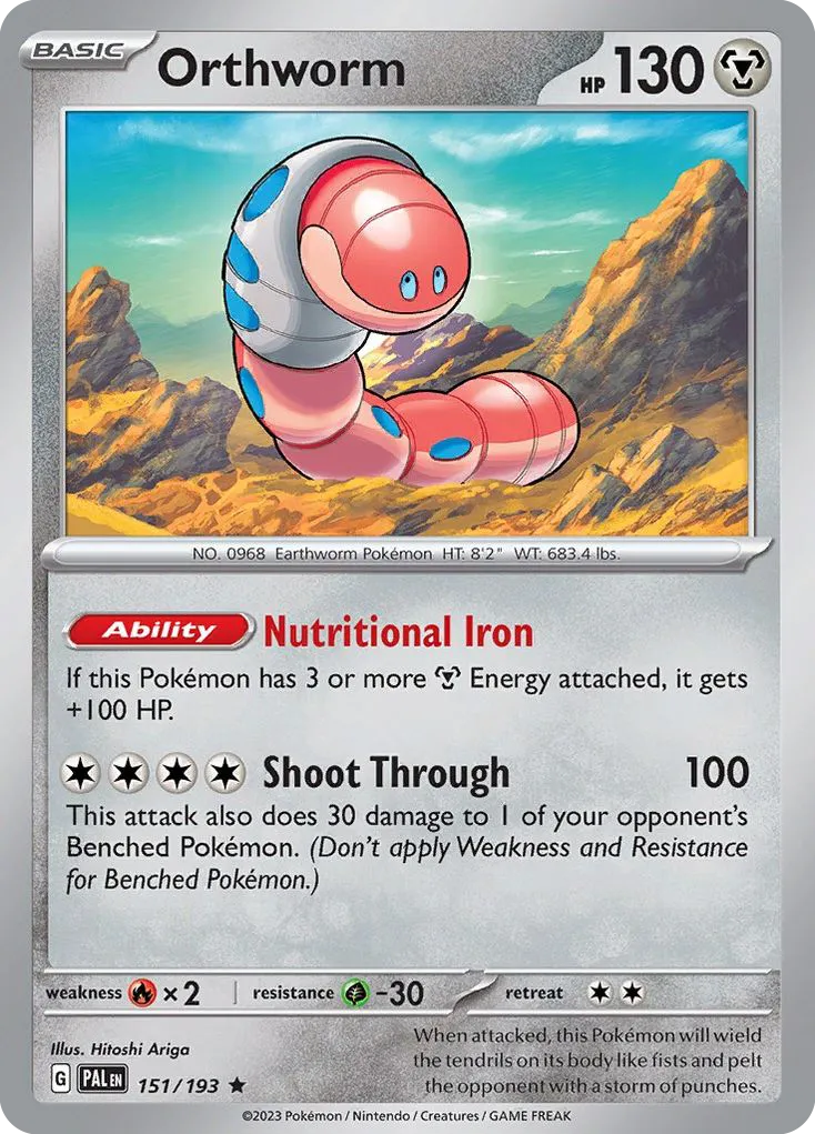 Orthworm — SV02: Paldea Evolved — Pokémon