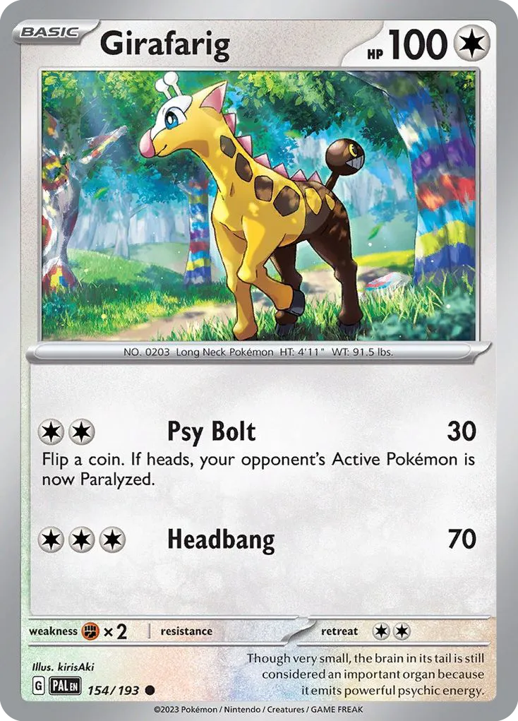 Girafarig — SV02: Paldea Evolved — Pokémon