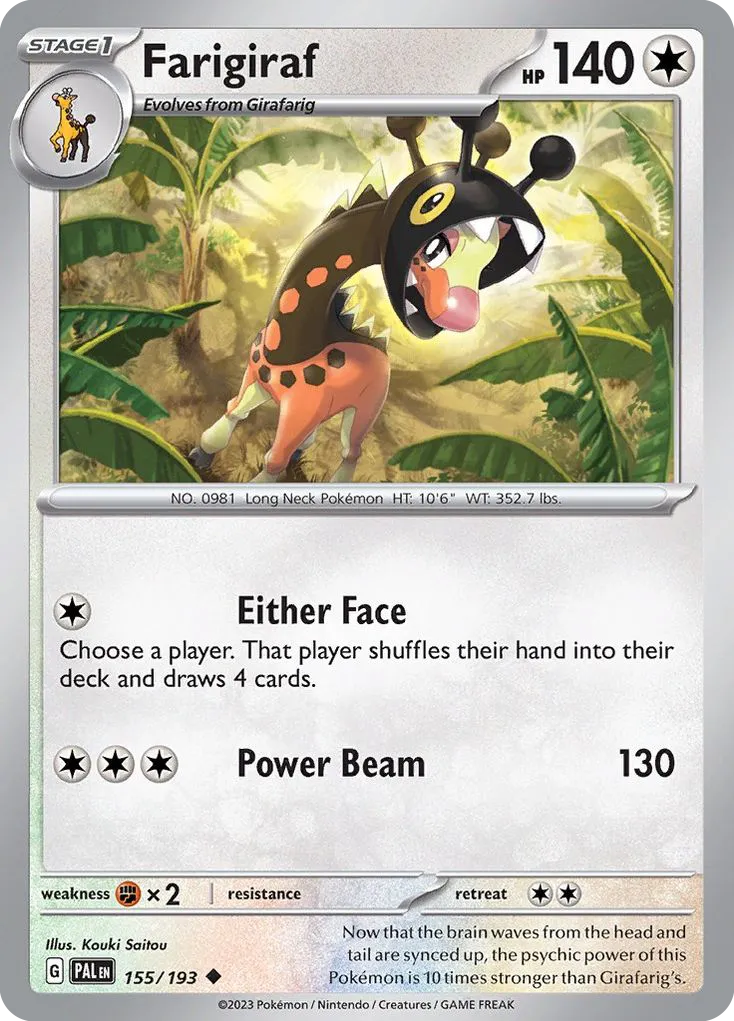 Farigiraf — SV02: Paldea Evolved — Pokémon