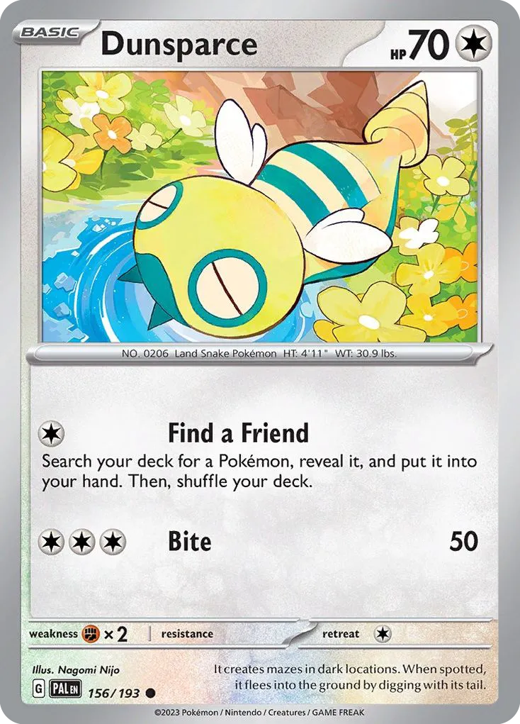 Dunsparce — SV02: Paldea Evolved — Pokémon