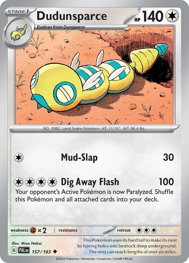 Dudunsparce — SV02: Paldea Evolved — Pokémon