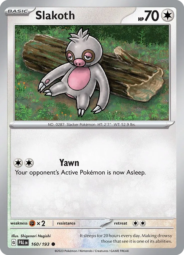 Slakoth — SV02: Paldea Evolved — Pokémon