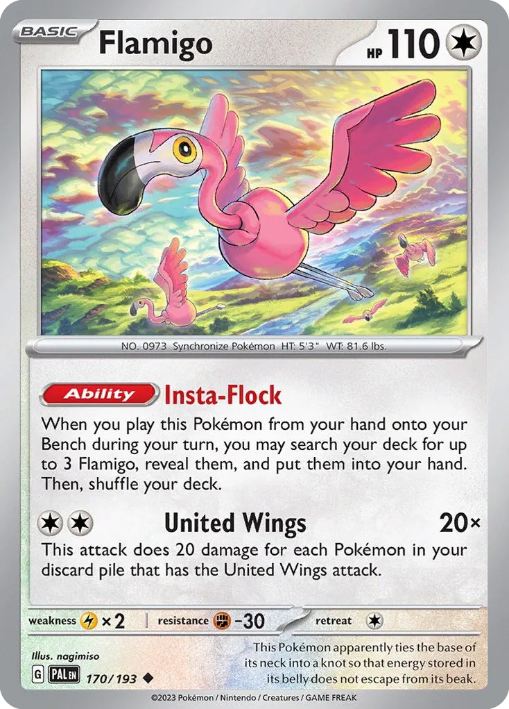 Flamigo — SV02: Paldea Evolved — Pokémon