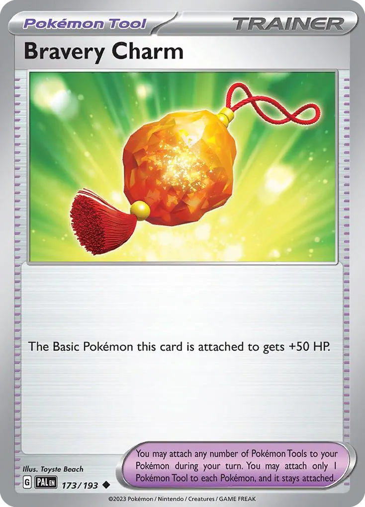 Bravery Charm — SV02: Paldea Evolved — Pokemon