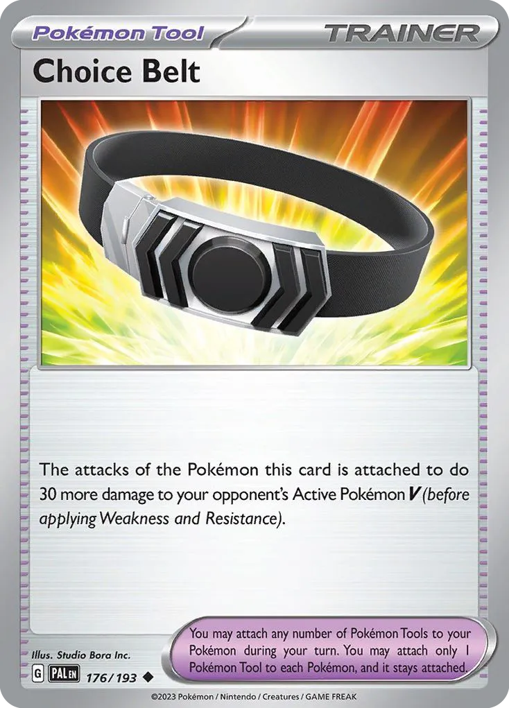 Choice Belt — SV02: Paldea Evolved — Pokémon