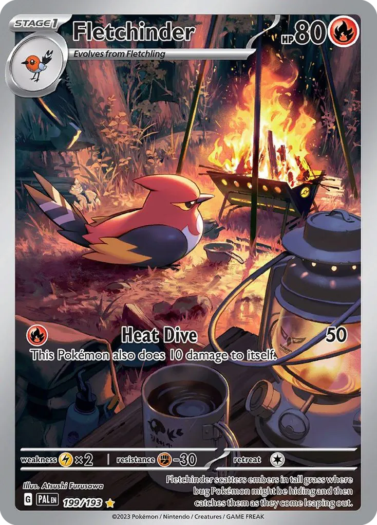 Fletchinder — SV02: Paldea Evolved — Pokémon