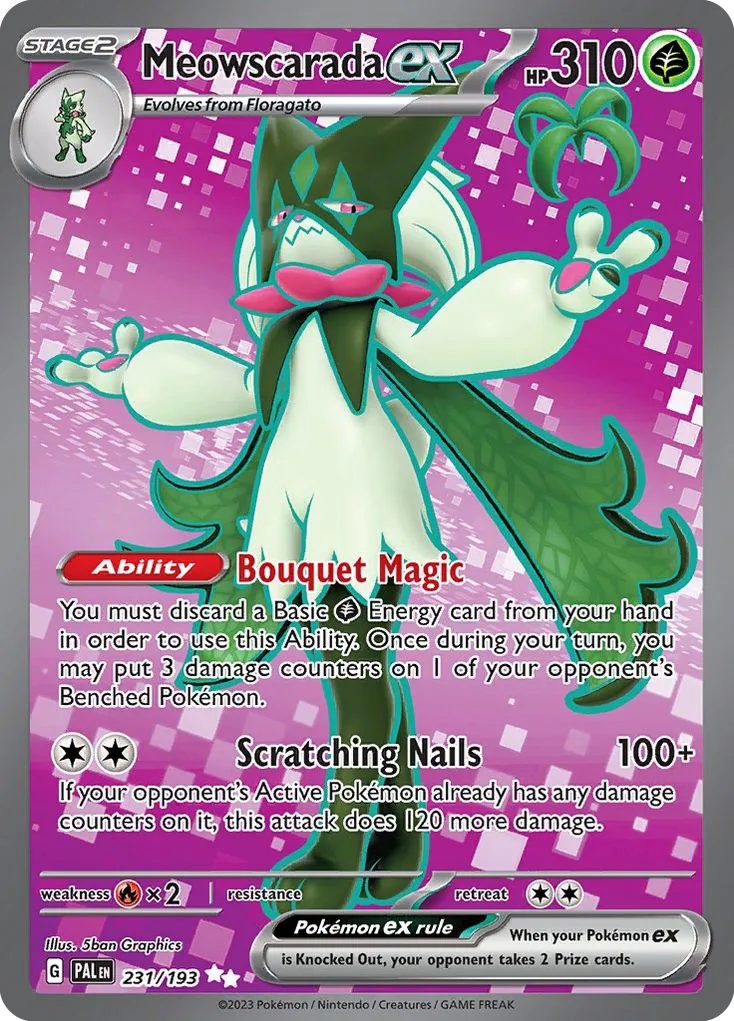Meowscarada ex — SV02: Paldea Evolved — Pokemon