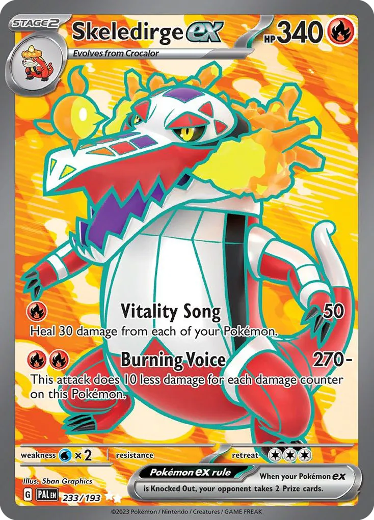 Skeledirge ex — SV02: Paldea Evolved — Pokémon