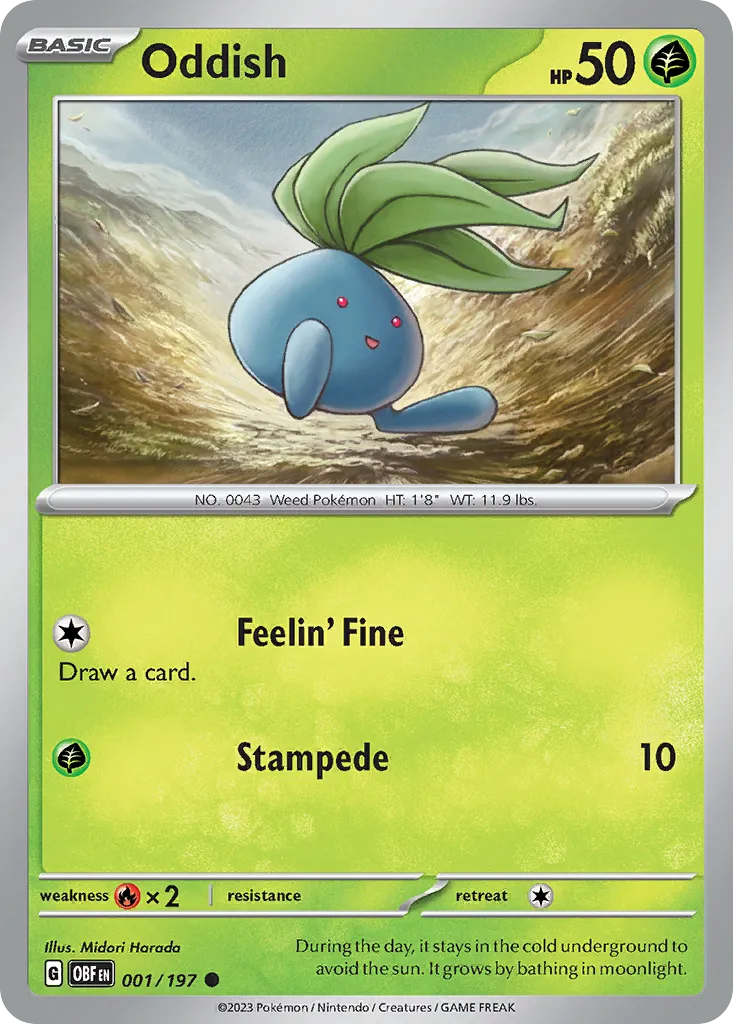 Oddish — SV03: Obsidian Flames — Pokémon