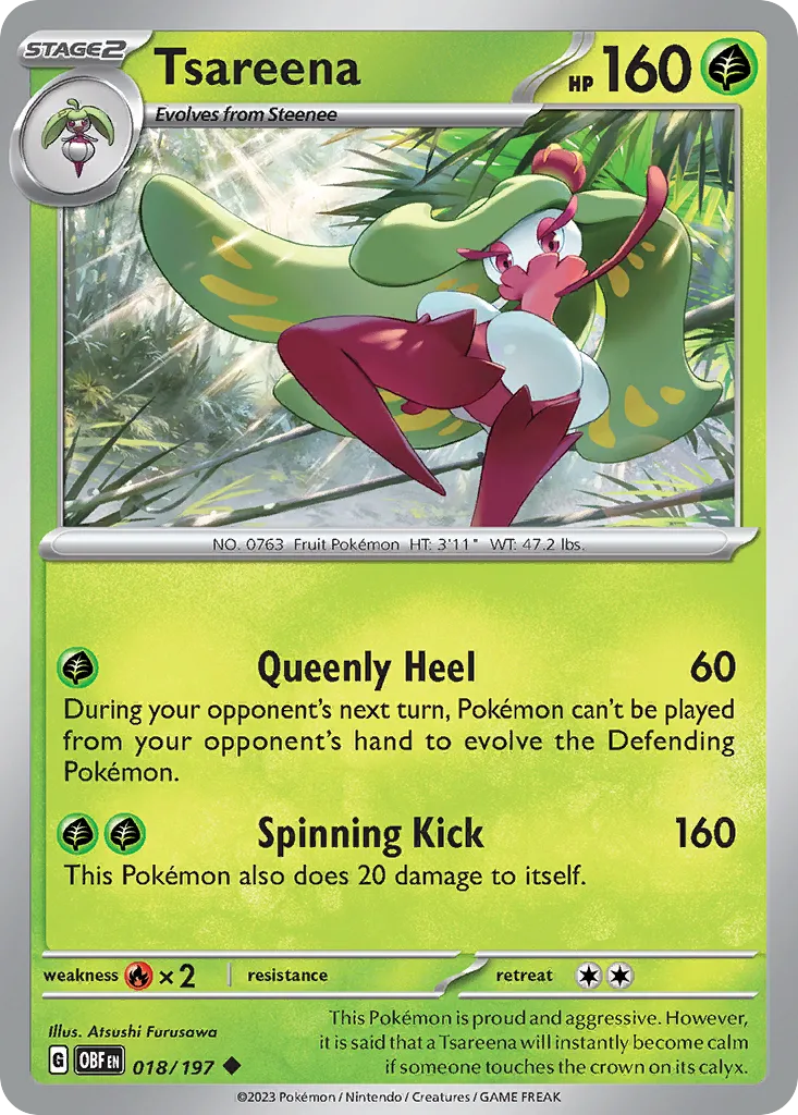 Tsareena — SV03: Obsidian Flames — Pokémon