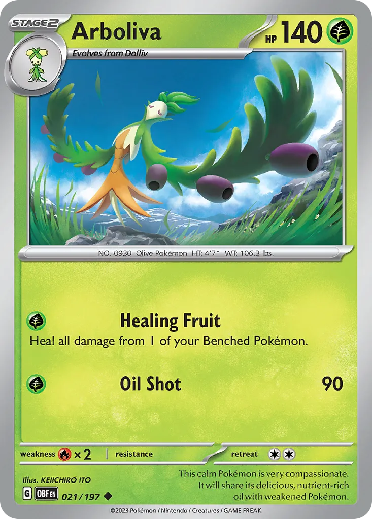 Arboliva — SV03: Obsidian Flames — Pokemon