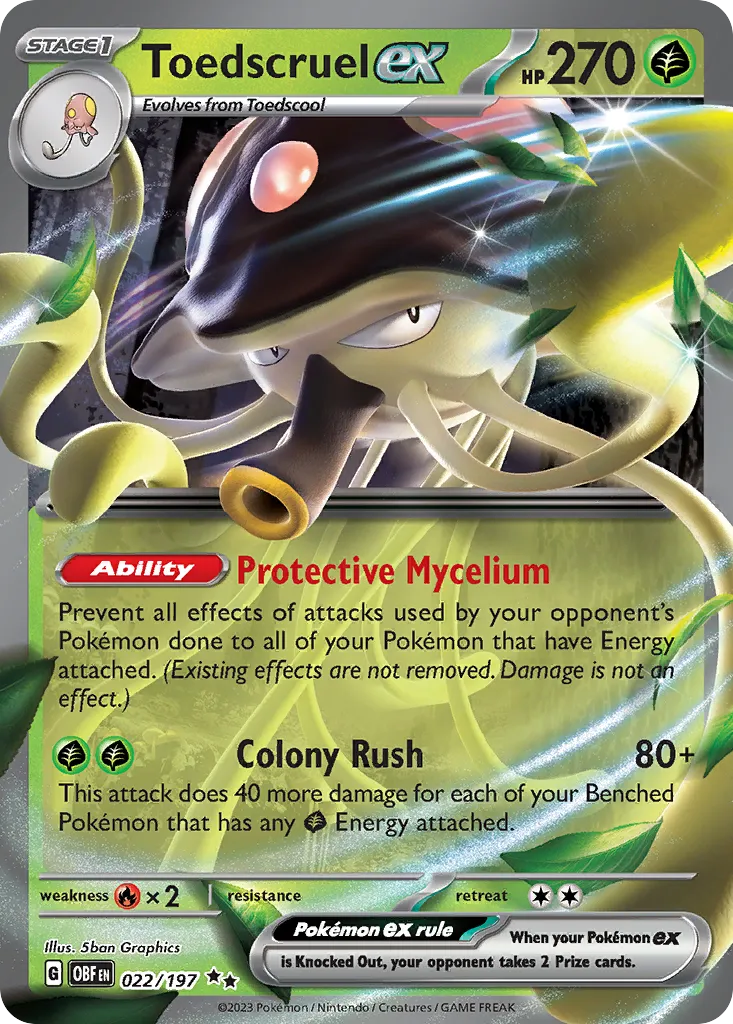 Toedscruel ex — SV03: Obsidian Flames — Pokémon