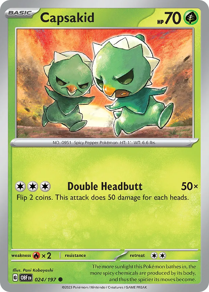 Capsakid — SV03: Obsidian Flames — Pokémon