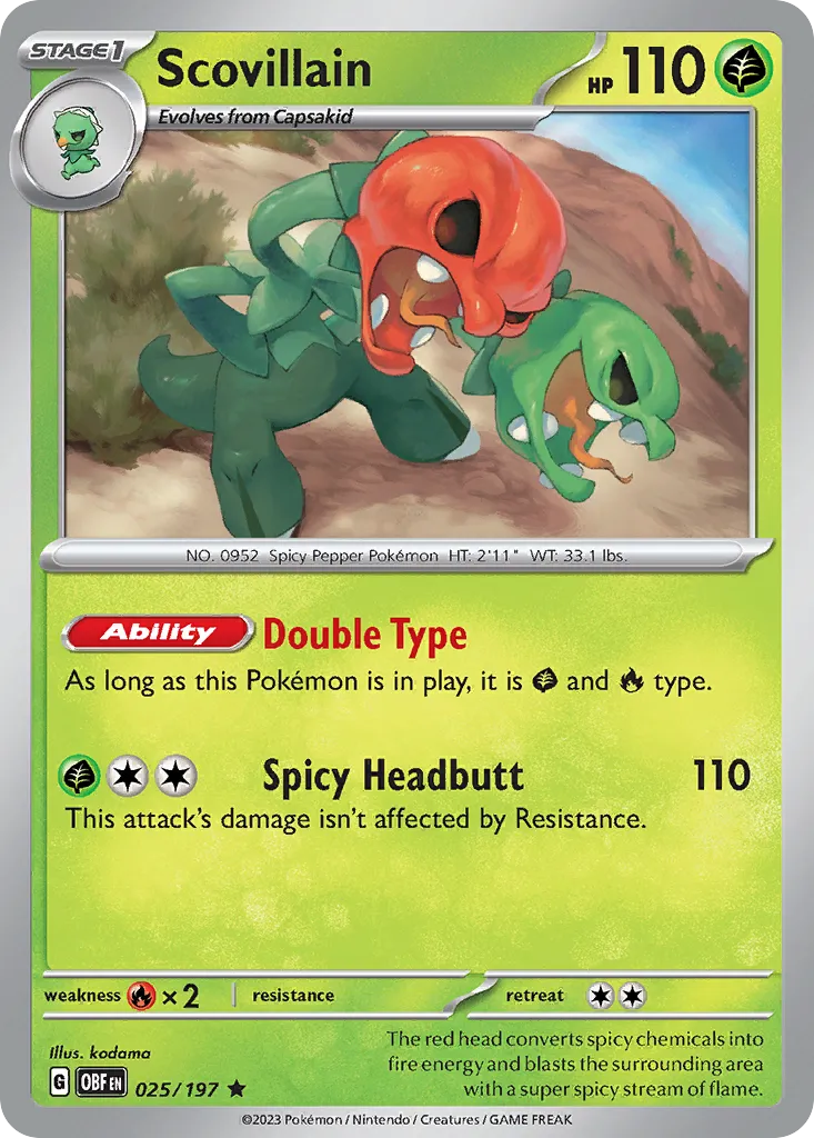 Scovilain — SV03: Obsidian Flames — Pokémon